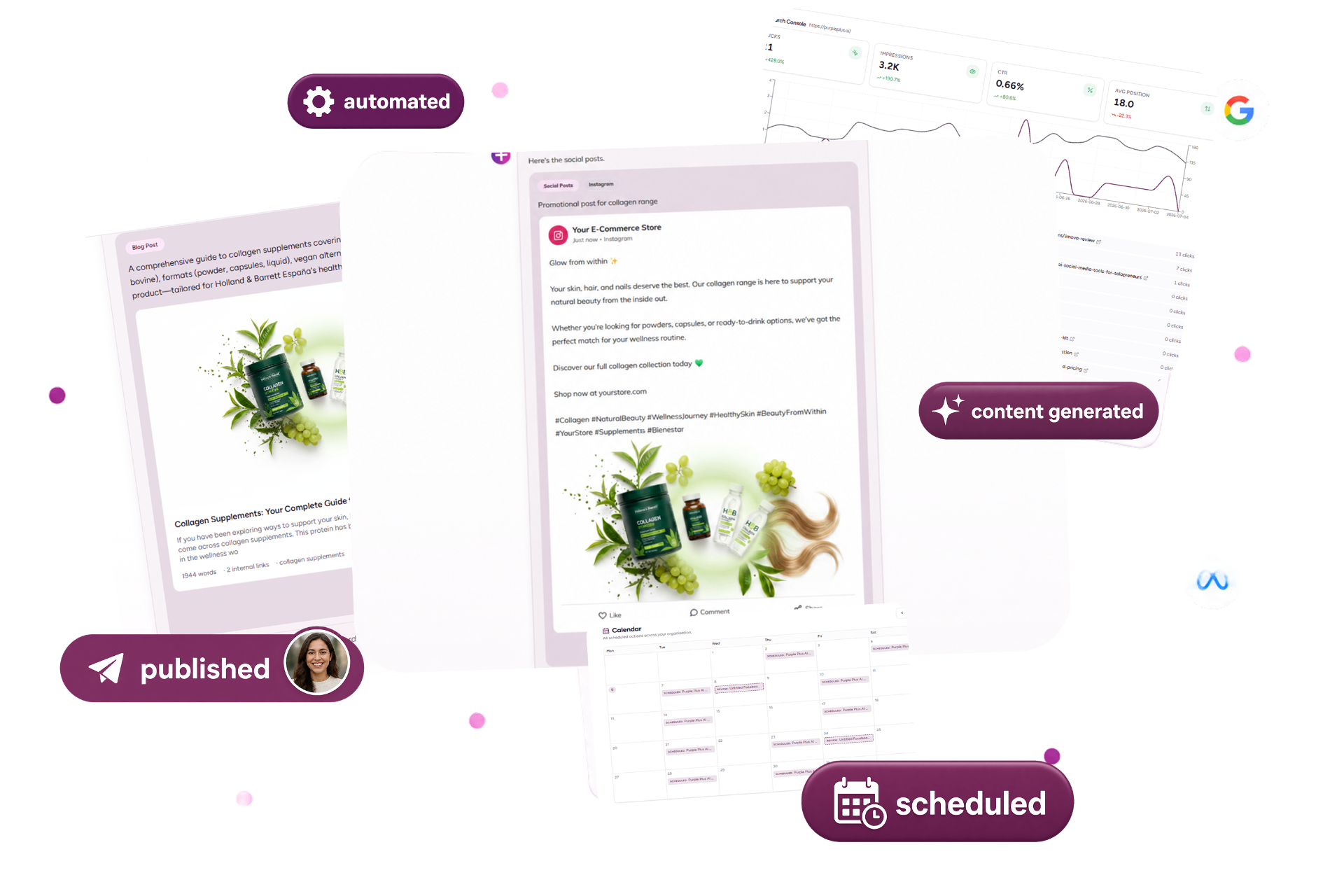 Purple+ ecommerce marketing platform preview