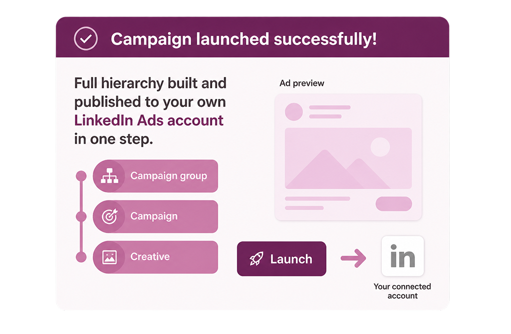 Launch Straight to LinkedIn
