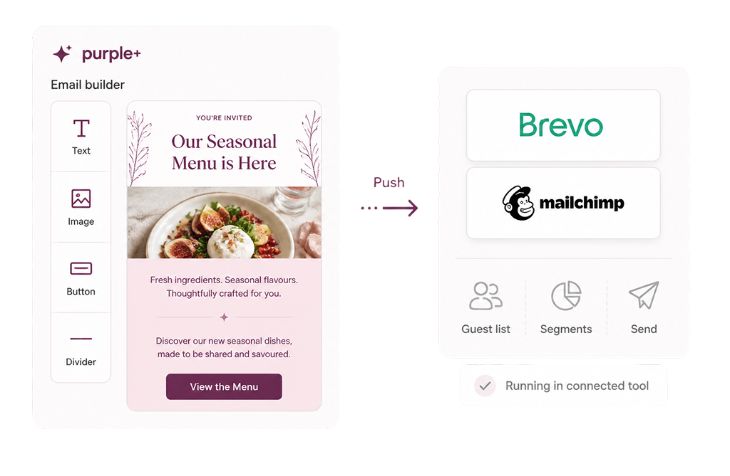 Restaurant email marketing illustration