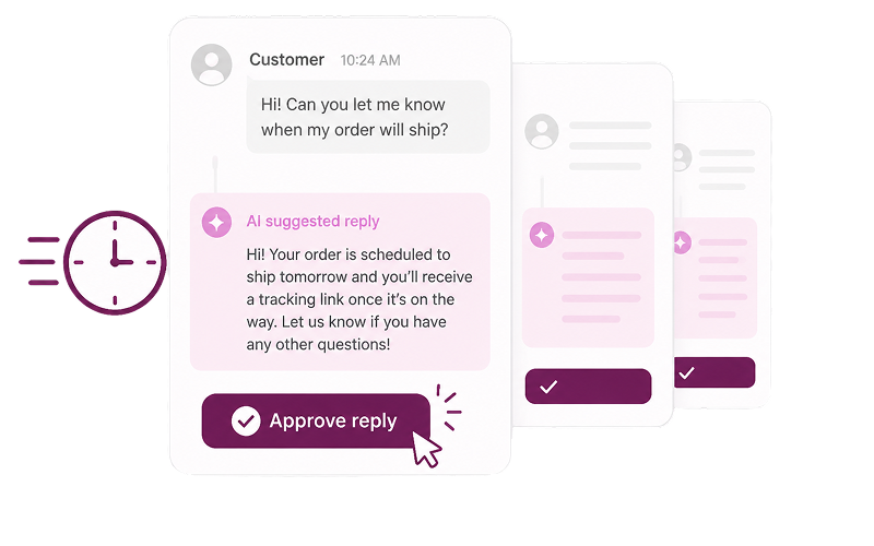 Respond faster with AI-assisted reply suggestions